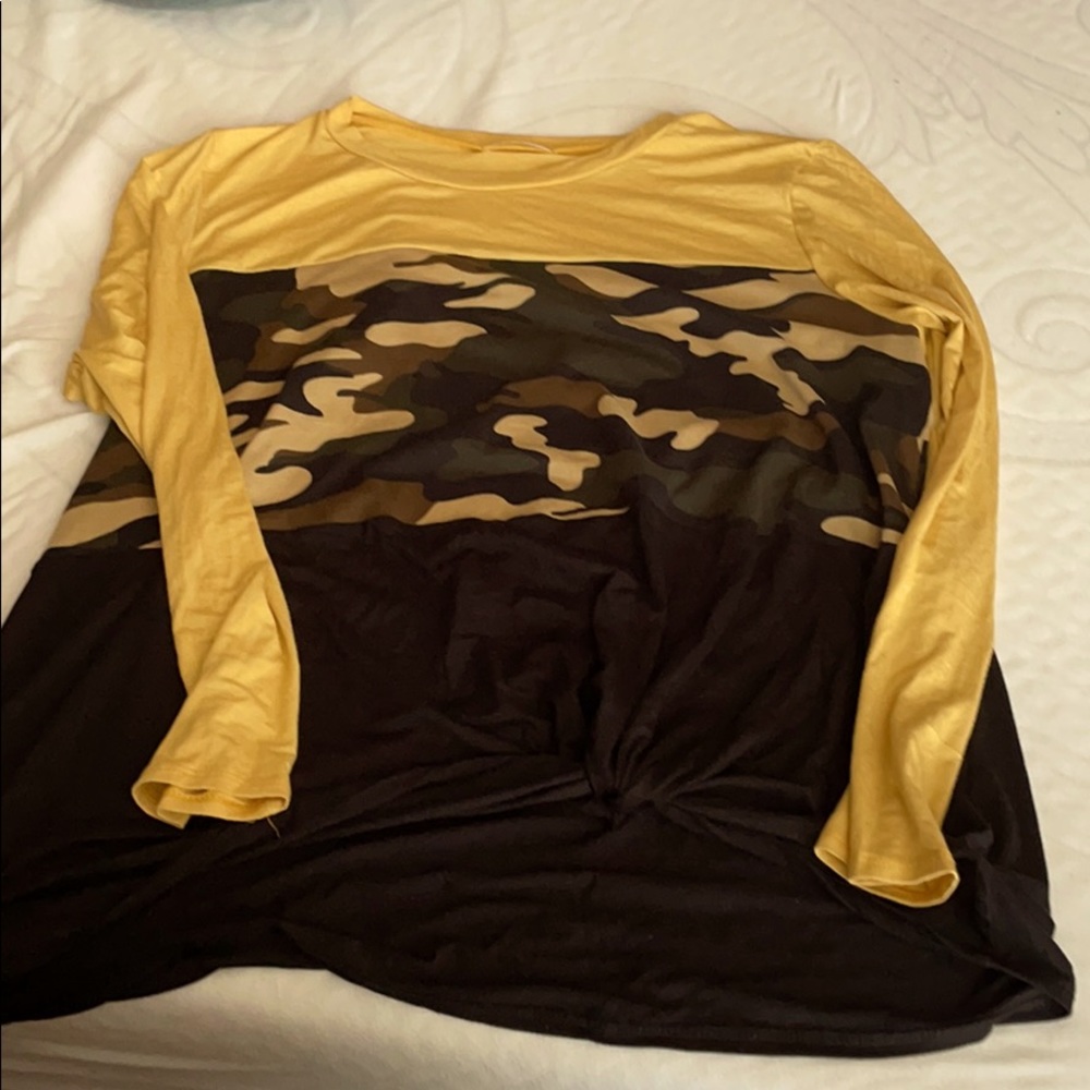 Tie front camo